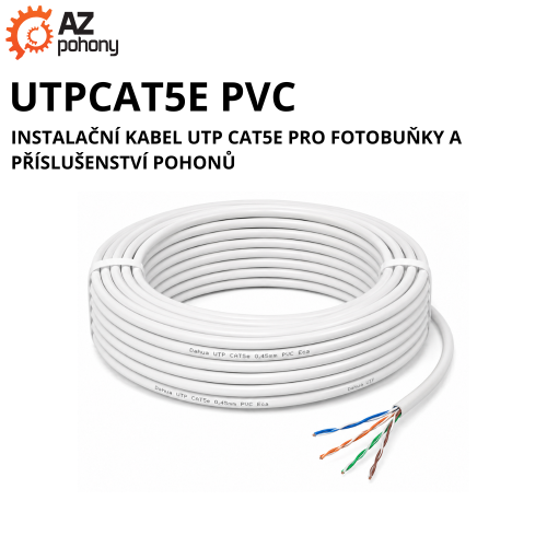 UTPCAT5E PVC - instalační kabel UTP CAT5e pro fotobuňky a příslušenství pohonů